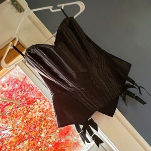 Sexy Black Satin Corsette (Leg Avenue - M)